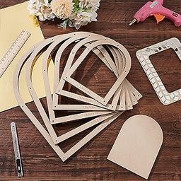 American Elm 7 Piece Wooden Basket Base Set 7 Sizes 2.7mm MDF Weaving Templates for DIY Craft & Home Decor-image-32