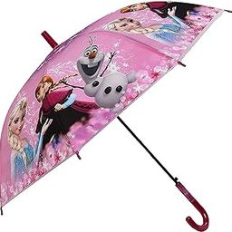 Umbrella For Kids Polyester Portable And Unique Design Cartoon Printed Folding Sun Protection Umbrella With Whistle (Random Design)-88