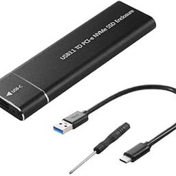 ALRITO External NVMe SATA SSD Enclosure USB 3.1 GEN 2 Type-C Port 10 Gbps, Sizes of 2242/2260/2280mm Support Upto 2TB M-Key B+M Key for Laptop, Desktop, Mobile & Tablet (Black)-image-32