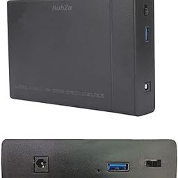 2 in 1 Sata Hard Drive Case Enclosure USB 2.0 Support Dual 2.5 inch Laptop and 3.5 inch PC / Desktop HDD Casing for Internal Hard Disk- 2.5 & 3.5 USB 2.0 (RT-DSMR2)-53