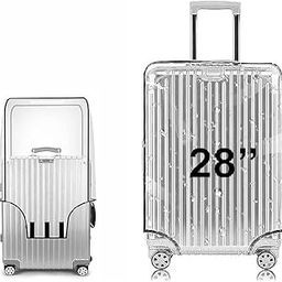 M.F.H 28 Inch Set of 1 Trolley Bag Cover/Suitcase Bag Cover/Waterproof Dustproof Luggage Cover/Zippered Clear PVC Suitcase Covers Protectors (Inch Set of 1) (28)-46