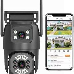 Maizic Smarthome Supercam 4G 5+5 MP 1080p FHD Resolution 2in1 Dual Lens/Screen Wireless Bullet+PTZ Outdoor Camera with Color Night Vision, All Sim Support, Two Way Audio, AI Human Detection Black-picture-16
