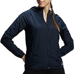 MW50 Women's Microfiber Fabric Relaxed Fit Raglan Styled Water Resistant Hoodie Jacket with Stay Dry Treatment-image-96