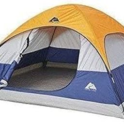 PYU ENJOY SHOPPING Polyester Pyu 4 Person Waterproof Foldable Hiking Dome Camping Tent With Carry Bag,Dome Tent For Beach-Fishing, Travelling, & Hunting(Multi-Color)-image-1