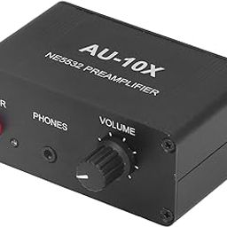 Headphone Amplifier, NE5532 20Db Stereo Sound Signal Phono Preamplifier with 3.5MM Headphone RCA Input Output, for Home Stereo Systems, Console, Speaker, Karaoke, Recording, Parties-10