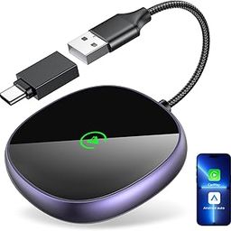 AuroraLink Wireless CarPlay Adapter 2025 - Fast WiFi, Zero Latency, USB Dongle Convert Wired to Wireless Plug and Play Stable Bluetooth V5.3 for iPhone iOS10+ Android Auto After Cars 2016+-83