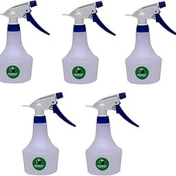 ALTRUIST Spray Bottle 500 ml Double-Shot Trigger Plastic For Sanitizer, Liquid, Fogging, Room Spray Garden Spray Saloon Glass Cleaning (Color White) (Set of 5)-picture-55