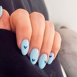 Nails On The Go Women’s Premium Reusable Set of 20 Artificial Press Ons | Extensions | Ready to Wear Stick Ons | Lightweight & Long Lasting Press Ons | Hand Made | PO-MR-137-Y-image-67