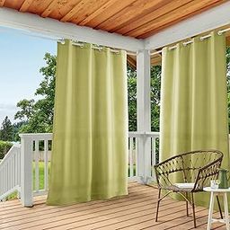 Exclusive Home Curtains In/Out In/Out Solid GT Panel Pair, 54x108, Kiwi Green-image-71