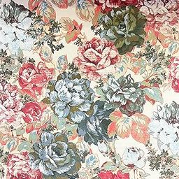 Decora Furnishings French Floral Design Soft Thick Velvet Fabric Digital Printed Upholstery Material for Sofa Diwan Cushion Chair Cover Craft - Width 54 inches - Available in Running metre (Pinkish)-image-67