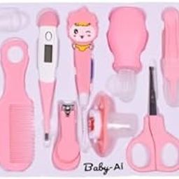 Baby-Ai 12-in-1 Baby Grooming Kit | Infants & Toddlers | Healthcare Accessories Set with Nail, Hair, Ear Tools, Newborn Nursery Gift (Pink)-image-43