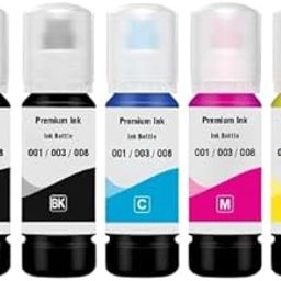 MOMAD 003 Refill Ink Compatible for Epson L3110, L3150, L3250, L3252 L3115, L3116, L3101, L3210, L3215, L3216, L3151, L3152, L3156, L5190 Printer (003 Set+BK)-picture-27