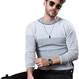 Men's Round Neck Full Sleeve Semi Hair Woolen Sweater for Winter Wear | Warm and Soft Winter Pullover-image-53