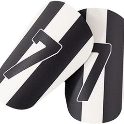 Jazzy Pearls® 2Pcs Soccer Shin Guards Protector Small Shock Absorbing Football Shin Guards Black White 10x6cm|Sporting Goods | Team Sports |Protective Gear|1 Pair of Soccer Shin Guards-picture-17