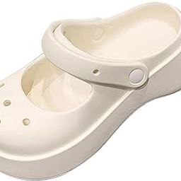 ™ Clog Slipper Med Heels Waterproof Floor Slides Shoes for Women Men Bathroom White 35 to 36 | Slippers | Womens Shoes-21