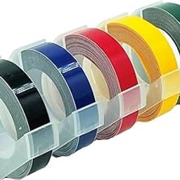oddpod™ 5 PCS Motex Original Embossing Label Maker Tapes Refill for DIY, Scrapbooking & Craft 9mm x 3M - Assorted-11