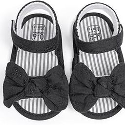 6 to 12 Months Baby Girls Anti-Slip Bow Pattern Hook & Loop Sandal -BT4665-image-58