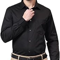 Solid Shirt Collar Full Sleeve Regular Fit Formal Shirt for Men l Cotton Formal Shirt for Men l Formal Wear Shirts for Men (P_MSHF00545V)-image-22