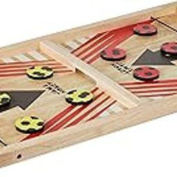 Amazon Brand - Jam & Honey 3-in-1 Wooden Board Game | Fastest Finger First, Ludo, Snakes & Ladders | Double Sided | Ideal for Get-Togethers, Birthday Parties | Made of Wood-2