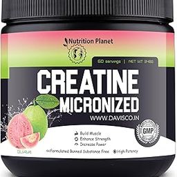 Nutrition Planet Micronized Creatine Monohydrate (Guava, 348g / 0.76 Lb, 60 Servings)-image-32