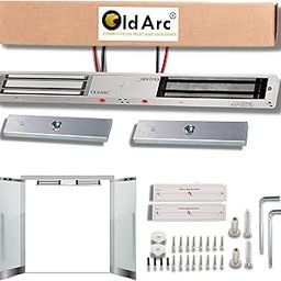 OldArc Double Door EM Lock | Electromagnetic Lock for Double SwingDoor | 2 Wire Dual Leaf EMlock 600lbs/280kg 12v DC | Electromagnetic DoorLock | Access Control Office Glass Wooden Door-16