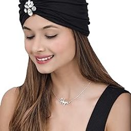 Bamboo Viscose Fashionable Women Brooch Turban Beanies(Multicolor)-image-58