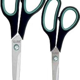 GUBB Multipurpose Scissor Set - Large and Medium Scissors Featuring Comfort Grip Handles and Stainless Steel Blades for Precision Cutting of Paper, Photos, Crafts, and More-11