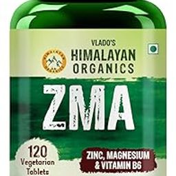 Vlado’s Himalayan Organics ZMA (Zinc Magnesium Aspartate & Vitamin B6) For Men And Women | Nighttime Sports Recovery Supplements | Boost Muscle And Bone Strength | Improve Sleep Quality - 120 Vegetarian Tablets-10