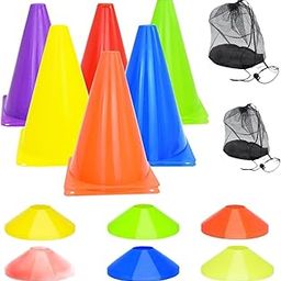 Enakshi (LABEL) Creations Training Cones for Soccer Football Cones for Football Sports Training Soccer 44 Pieces-picture-11
