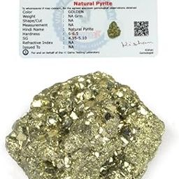 Crystu AAA Natural Certified Pyrite Rough Stone | Pyrite Stone Original | Pyrite Raw Stone | Pyrite Raw Cluster from Peru | Weight 30 gram-picture-28