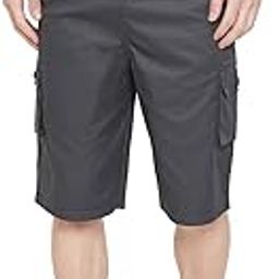 Grey Color Cotton Men's Shorts(HYPM002816)-image-21