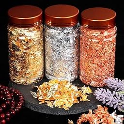 Gold Leaf Flake Huge Beautiful Flakes for Crafts Nail Art 3g Copper Health & Beauty | Nail Care, Manicure & Pedicure | Nail Art Accessories-image-50