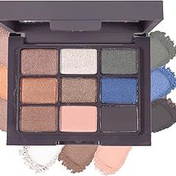 Sivanna Eye Shadow, Lip & Cheek Color | Pigmented Matte | Multi Colored Makeup Palette | All In 1 Kit | With Mirror Applicator | 18 Grams (Blue, Green, Gold Shades)-image-3