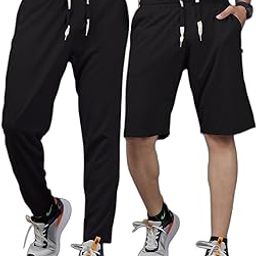 Septem Men’s Track Pants Pack of 2 Cotton Blend Slim Fit with Pockets for Gym and Casual Wear-image-45