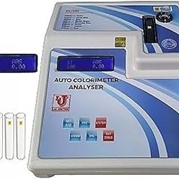 Lab Junction Colorimeter Microprocessor Photo Colorimeter Facility Abs%T Standard contains 8 ILFORD Narrow Pass Filters in Plastic Circular Range 400 to 700 nm L J - 1313 for Pathology-27