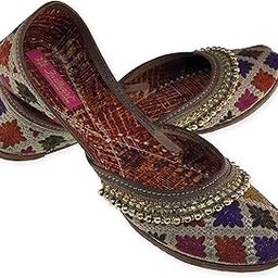 Women's Beads Payal Multi Formal Genuine Soft Leather Jutis-image-6