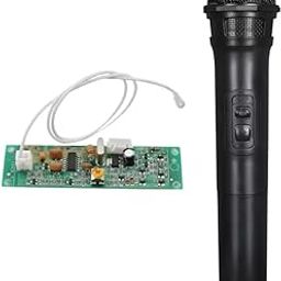kh Wireless Mic with Wireless Receiver Circuit with inbuilt Anthena Wireless Mic Microphone-19