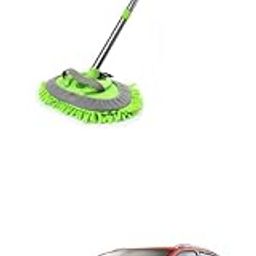 LOVMOTO Car Wash Brush Kit Long Handle Chenille Microfiber Car Cleaning Brush Kit Supplies Car Washing Mop Kit Car Care Kit of Scratch-Head for Car RV Truck Comfortable with Cr-oss Po-lo-image-4