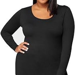 Heat Womens Ultra Soft Thermal Lightweight Baselayer Scoop Neck Long Sleeve Top-image-39
