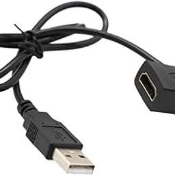 Convertor +50cm USB 2.0 Male Charger Cable Lead HDMI Male to Female Splitter Adapter for HDTV, DVD, Playstation 3-image-15