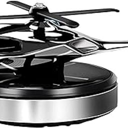 Silver Smart Look Car Solar Helicopter Solar Power Dashboard Air Freshener Perfume Drop, With Organic Fragrance-image-95