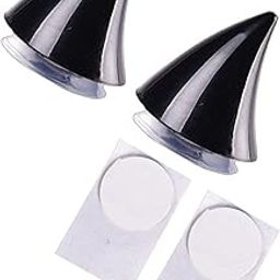 Enakshi® 2Pcs Motorcycle Helmet Decoration Sticker Demon Horn for Bicycle Helmet-image-1