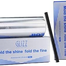 Glizz Professional Foil Paper | 500g & Combo Pack Options | 25 Micron Aluminium | 152mm Width | The Profissional's Choice | For Hair Coloring & Highlighting (1 Pack (500g))-image-7