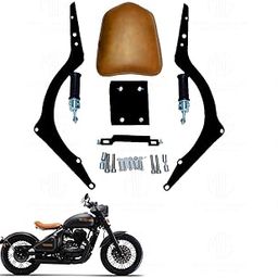 MOTO GENIUS Jawa Perak Custom Back Seat | Metal Frame, Vintage Style Motorcycle Upgrade-image-21