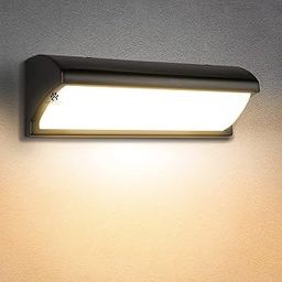 Mufasa Aluminium 12 Watts Led Gate Pillar Boundary Light Outdoor Bulkhead Waterproof Exterior Wall Fixture Lamp 11 In (Warm White) (Half Oval Downlighter)-image-21