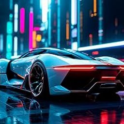fabsouk Neon Supercar Poster for Bedroom, Living Room, Gift Wall Decor (PORSHE)-image-5