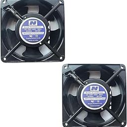 Lighting Hub RG12038B220HT Axial Fan 220-240V 50/60Hz 16/14W DC Brushless Air Cooling Fan 4500 RPM 120 * 120 * 38mm 2Wire (Metal) PACK OF- (2)-82