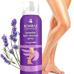Bombae Lavender Hair Removal Spray Cream For Women | Painless hair removal for arms, underarms, legs and bikini line| Suitable For Sensitive Skin | Dermatologically Tested| Sponge is for representation purposes only-2