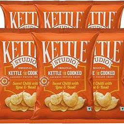 Kettle Studio |Potato Chips |Sweet Chilli With Lime & Basil -56g |Pack of 6-image-14