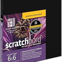 Ampersand Scratchbord 6 in. x 6 in. pack of 3-19